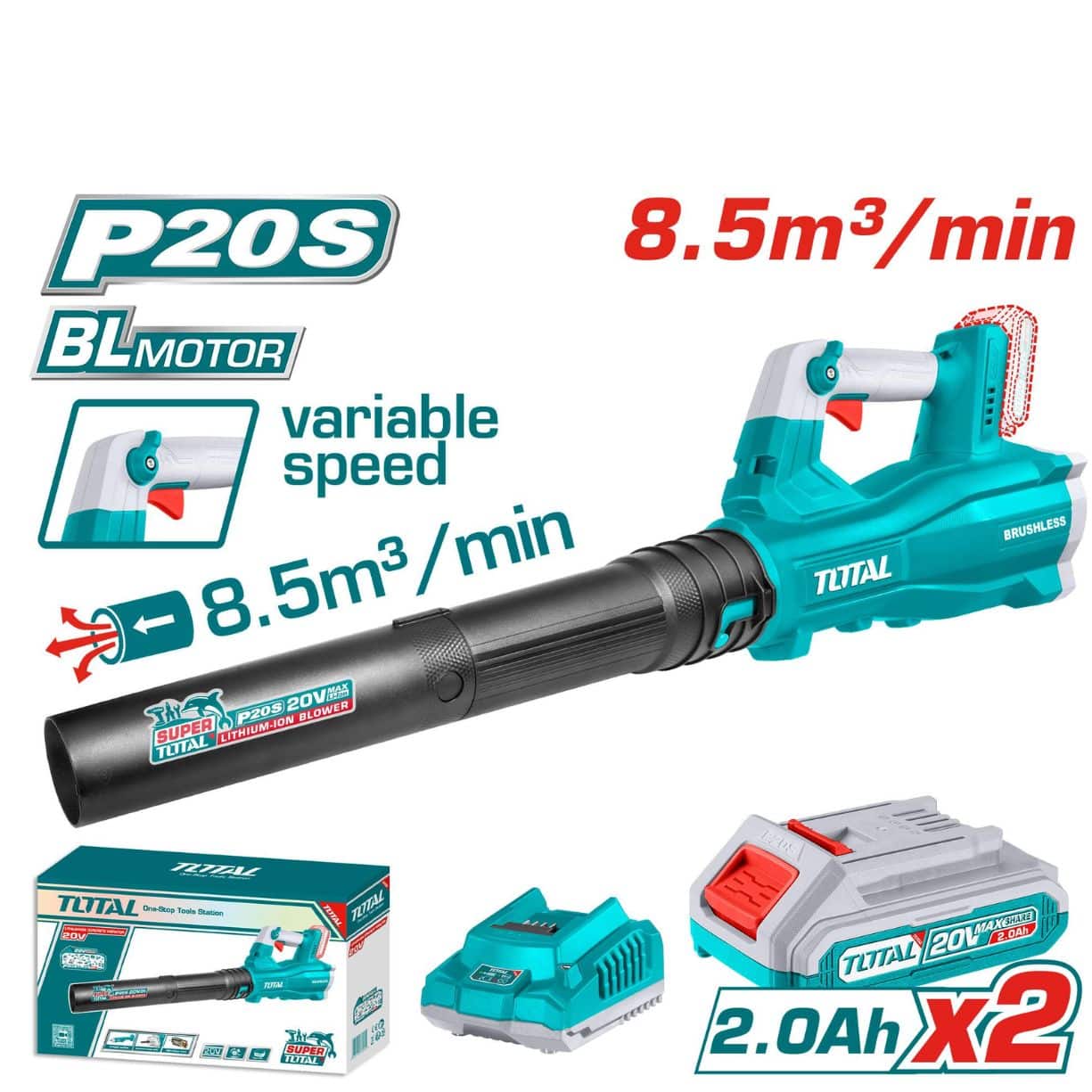 SOPLADOR 20V 8.5M3/MIN