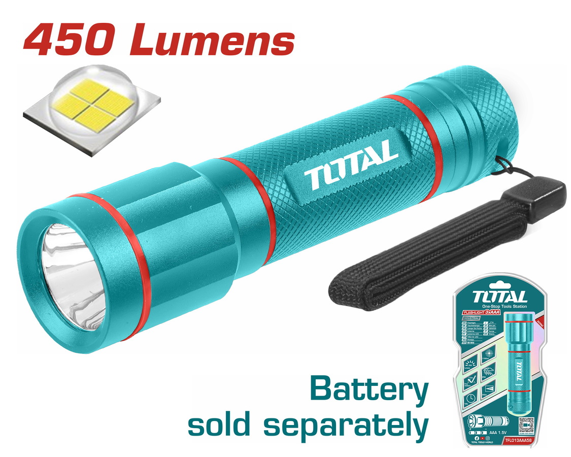 LINTERNA LED 450 LUMENS